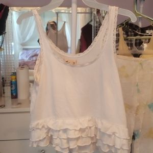 Hollister White Crop Top
